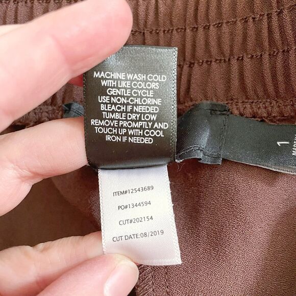 Torrid Womens Pants Plus Size 1 1X Elastic Waist Straight Leg Brown Ankle - Picture 4 of 4